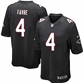 Nike Men & Women & Youth Falcons #4 Favre Black Team Color Game Jersey,baseball caps,new era cap wholesale,wholesale hats